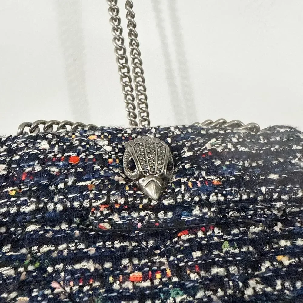 Kurt Geiger London Mini Kensington Tweed Crossbody Bag NWOT